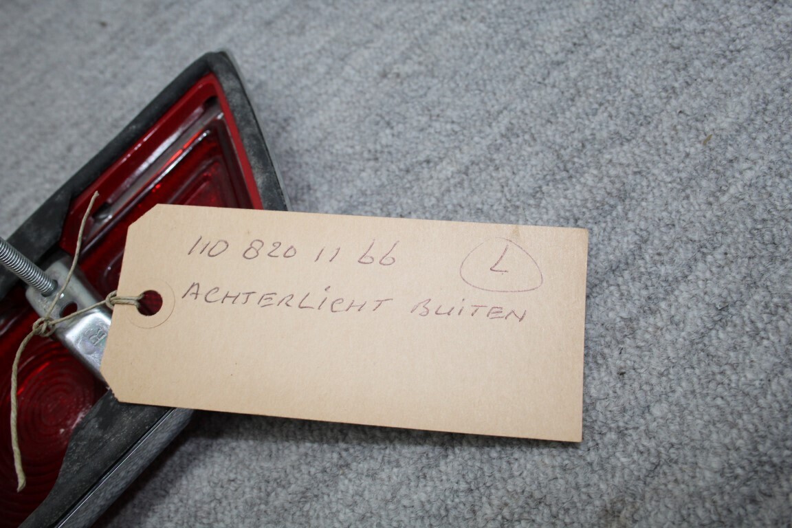 Achterlichtframe & glas links