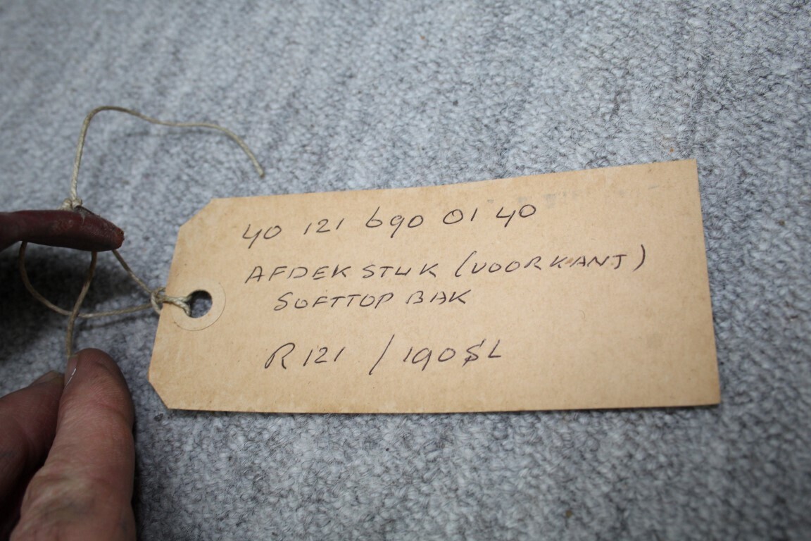 Afdekstuk softtopbak