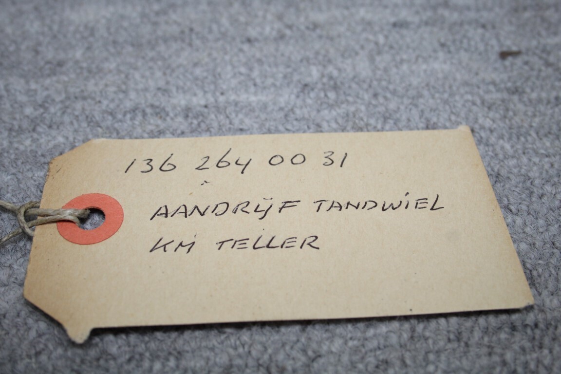 Aandrijftandwiel kilometerteller