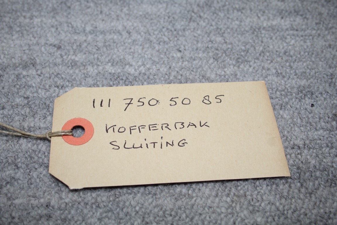 Kofferbak sluiting compleet Kofferbak sluiting compleet