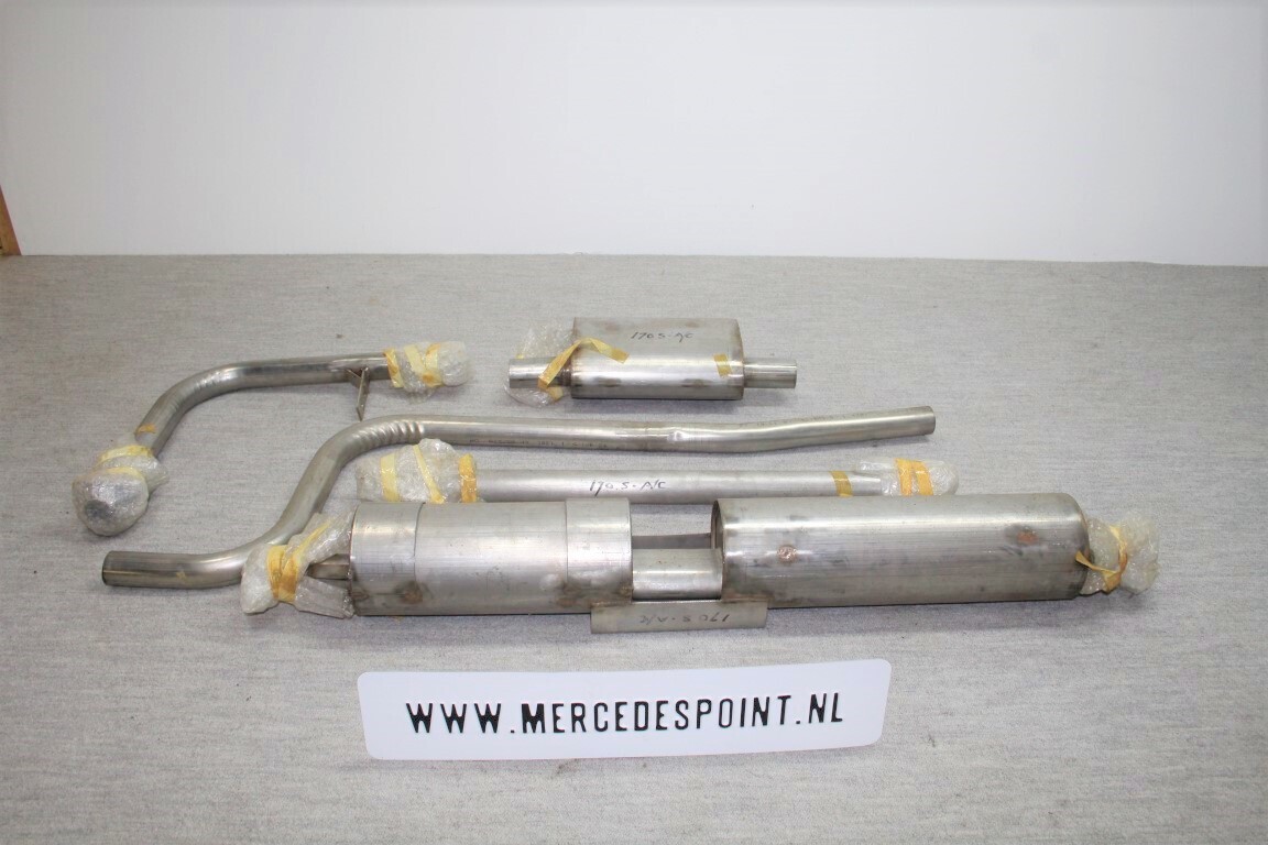 RVS uitlaat 170 S A cabriolet