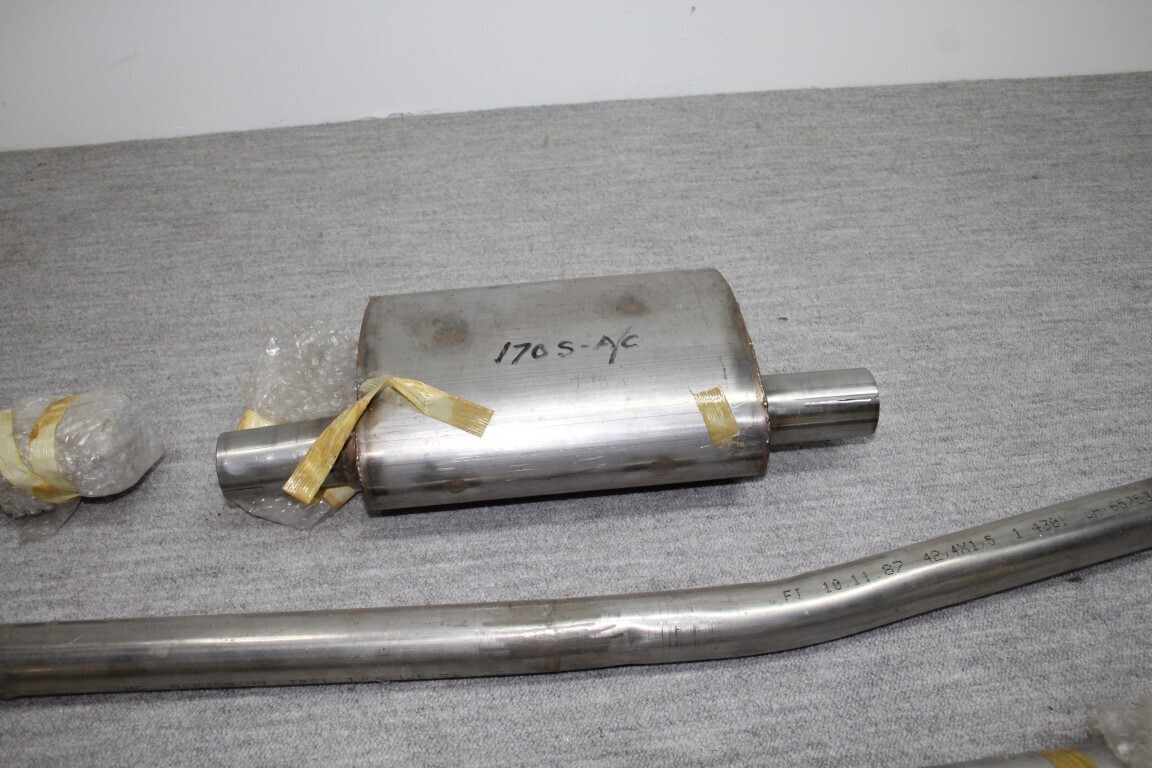 RVS uitlaat 170 S A cabriolet