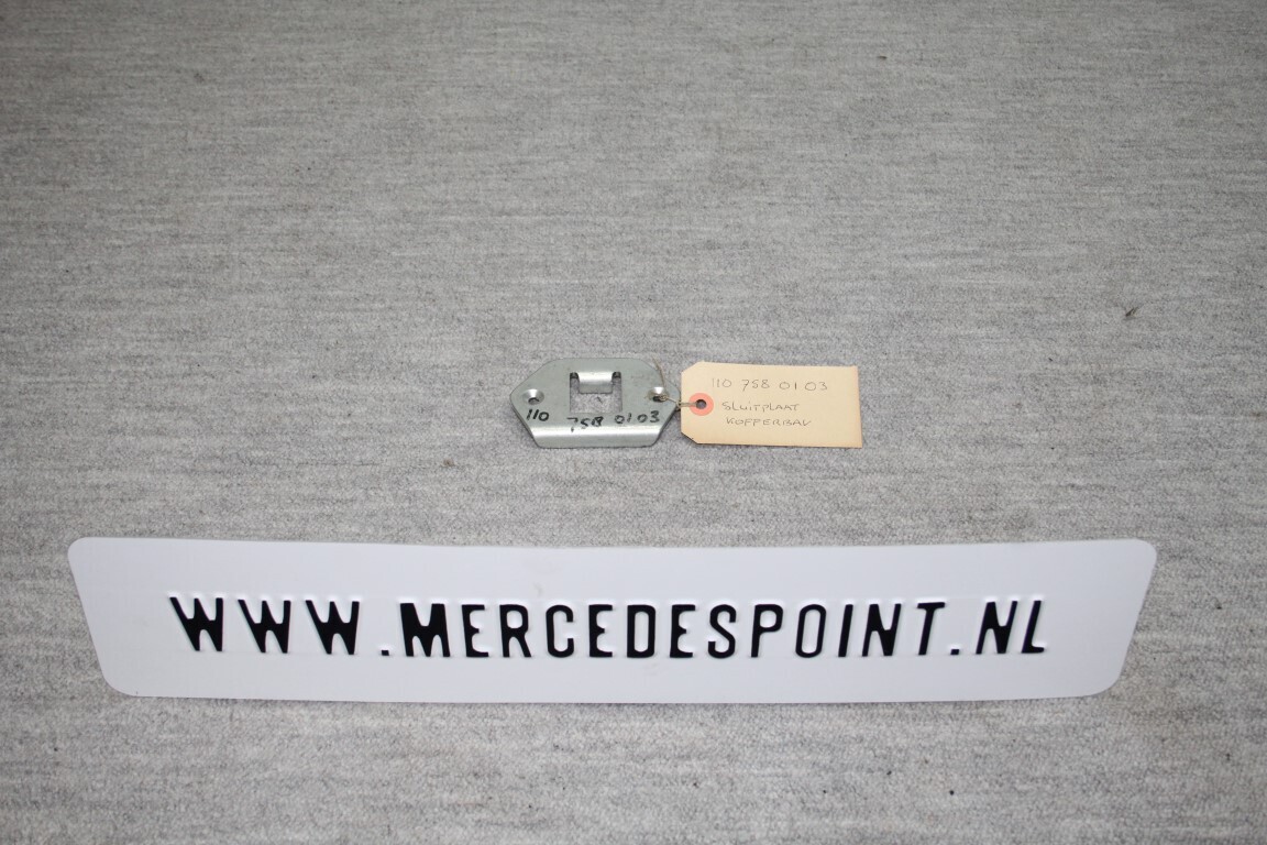 Sluitplaat kofferbak W 110