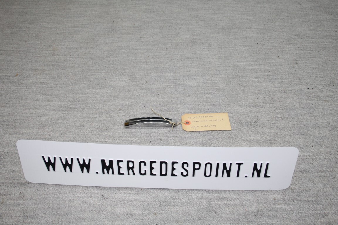 Ventilatie schuif links W 186 / 189 Ventilatie schuif links W 186 / 189