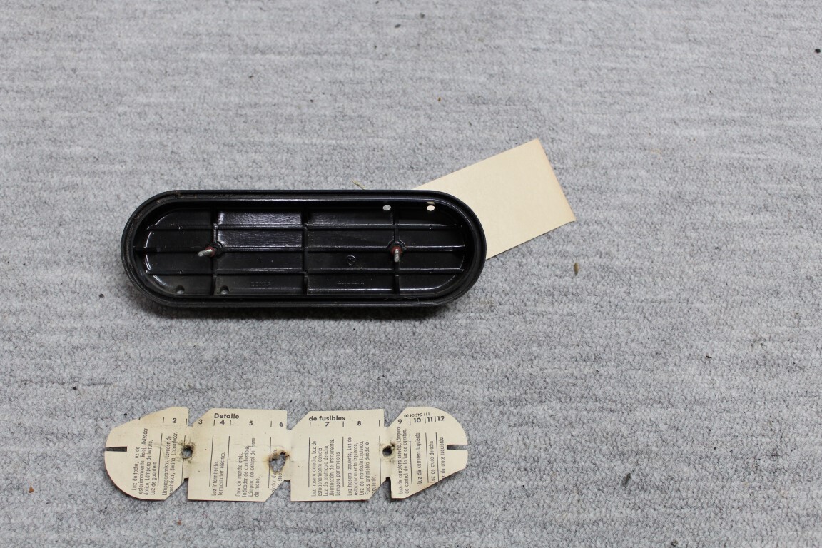 Deksel voor zekeringskastje W 111