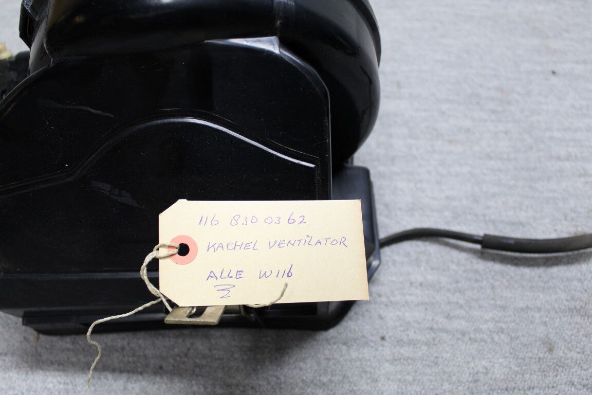 Kachelmotor compleet met weerstand W116 Kachelmotor compleet met weerstand W116