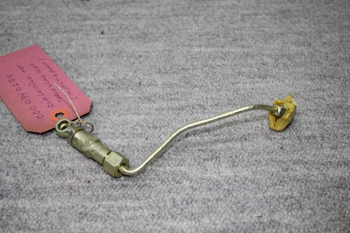 Olieleiding met terugslagklep