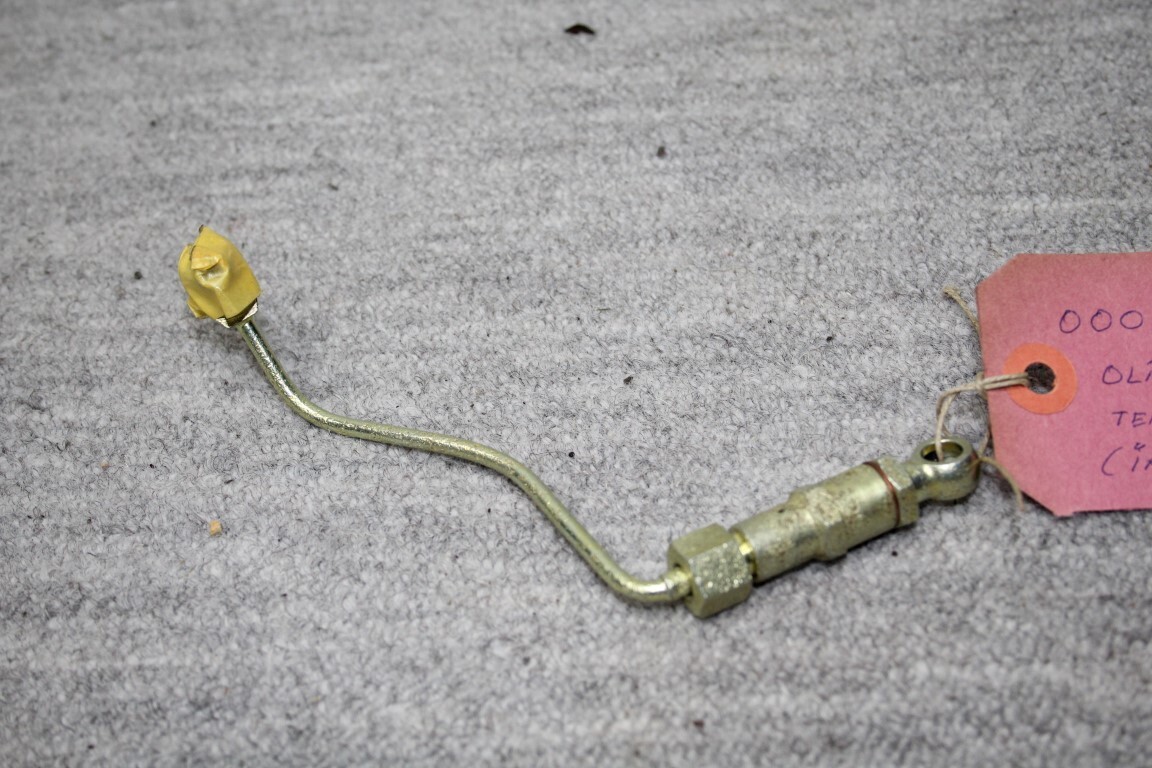 Olieleiding met terugslagklep