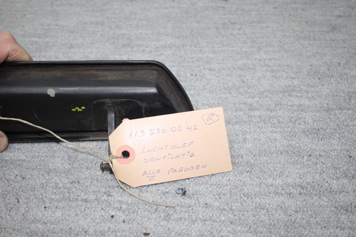 Luchtklep ventilatie kachel rechts