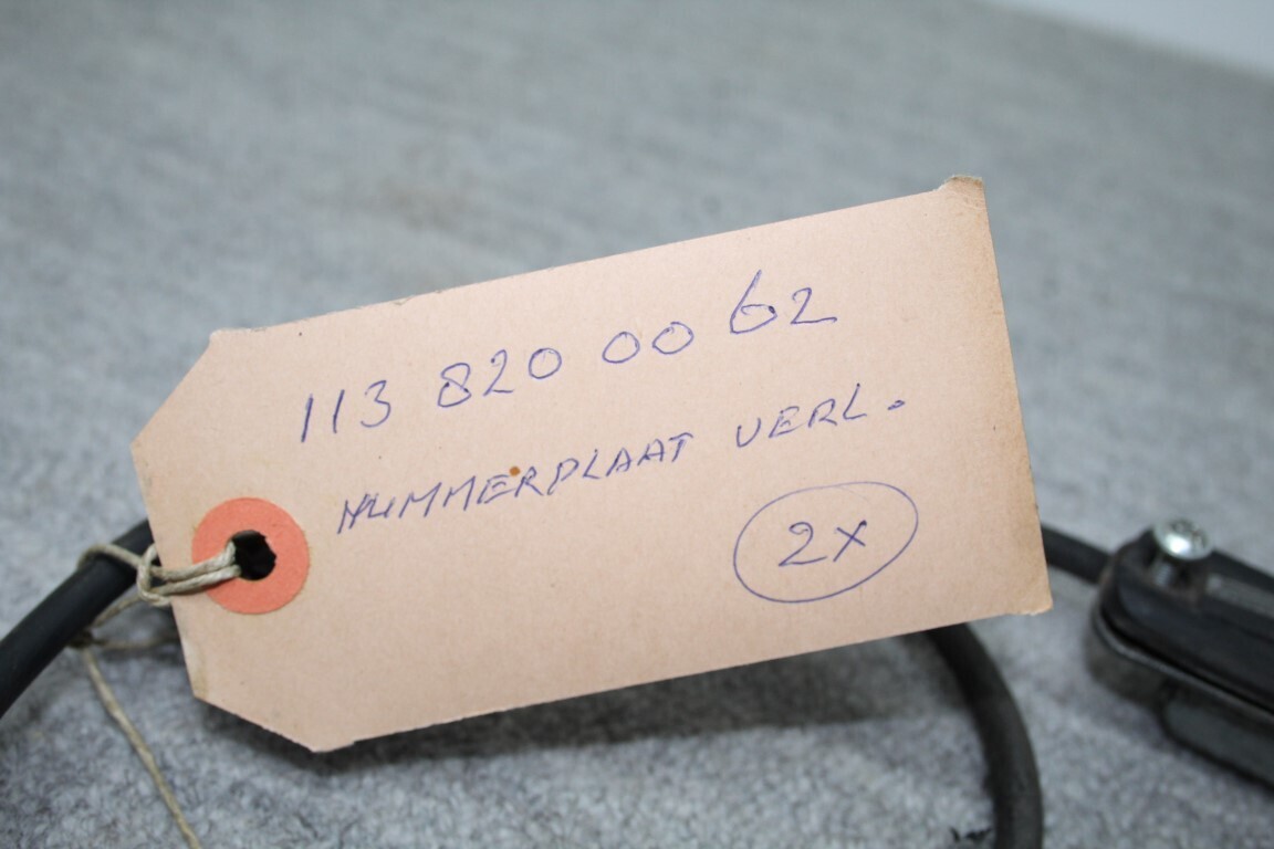 Nummerplaat verlichting