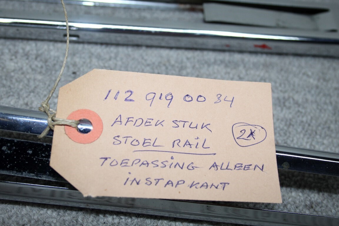 Afdekstuk stoelrails