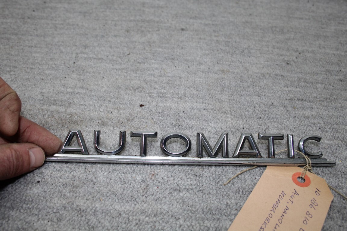 Automaat aanduiding