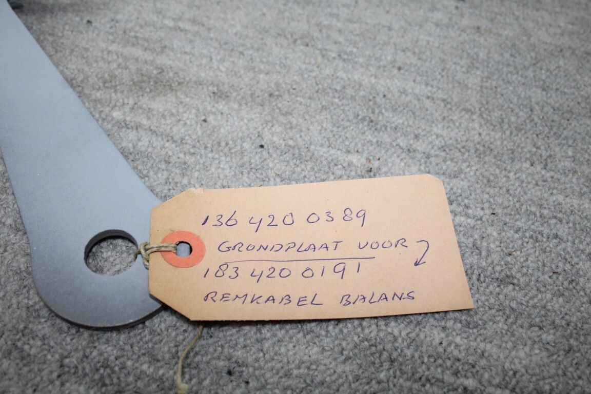 Steunplaat remkabel balans