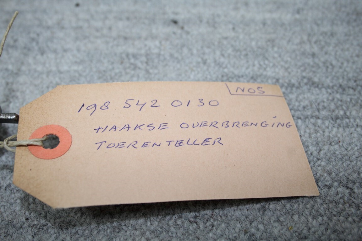 Haakse overbrenging toerenteller