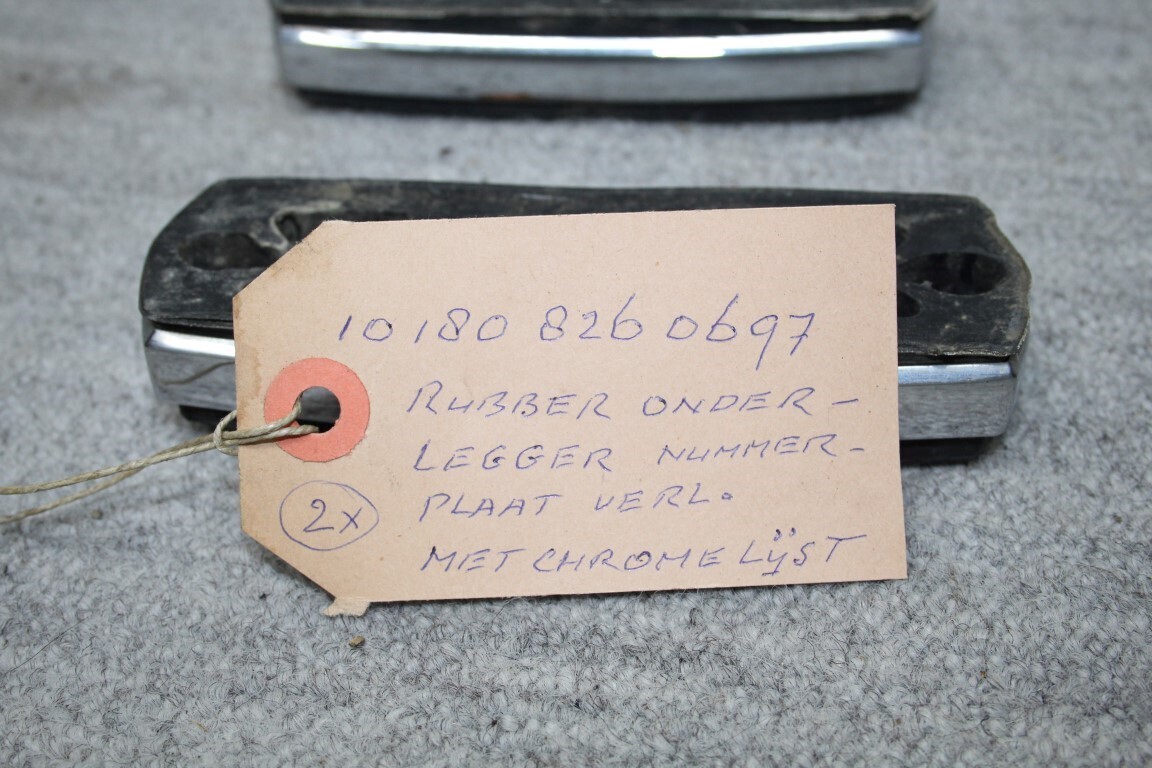 Rubber nummerplaat verlichting