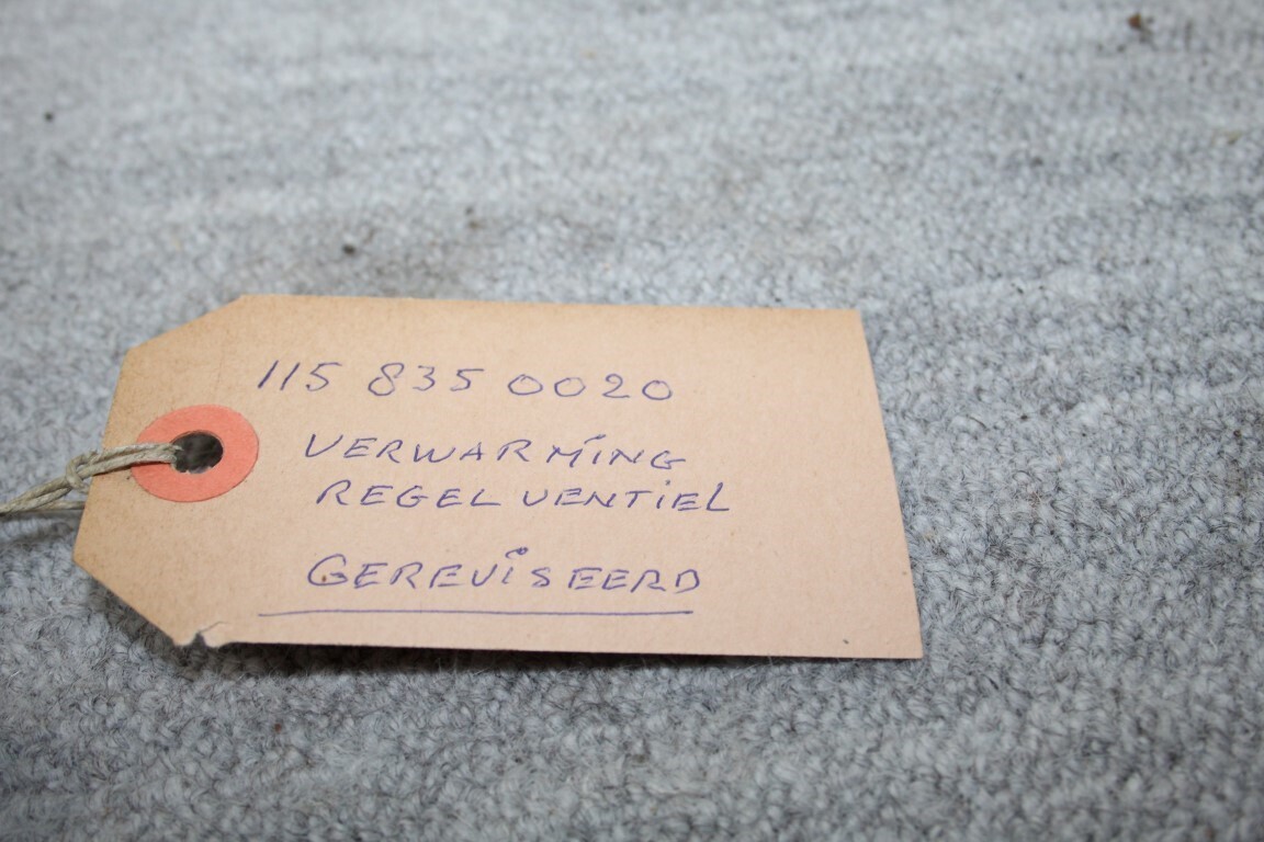 Verwarmings regel ventiel