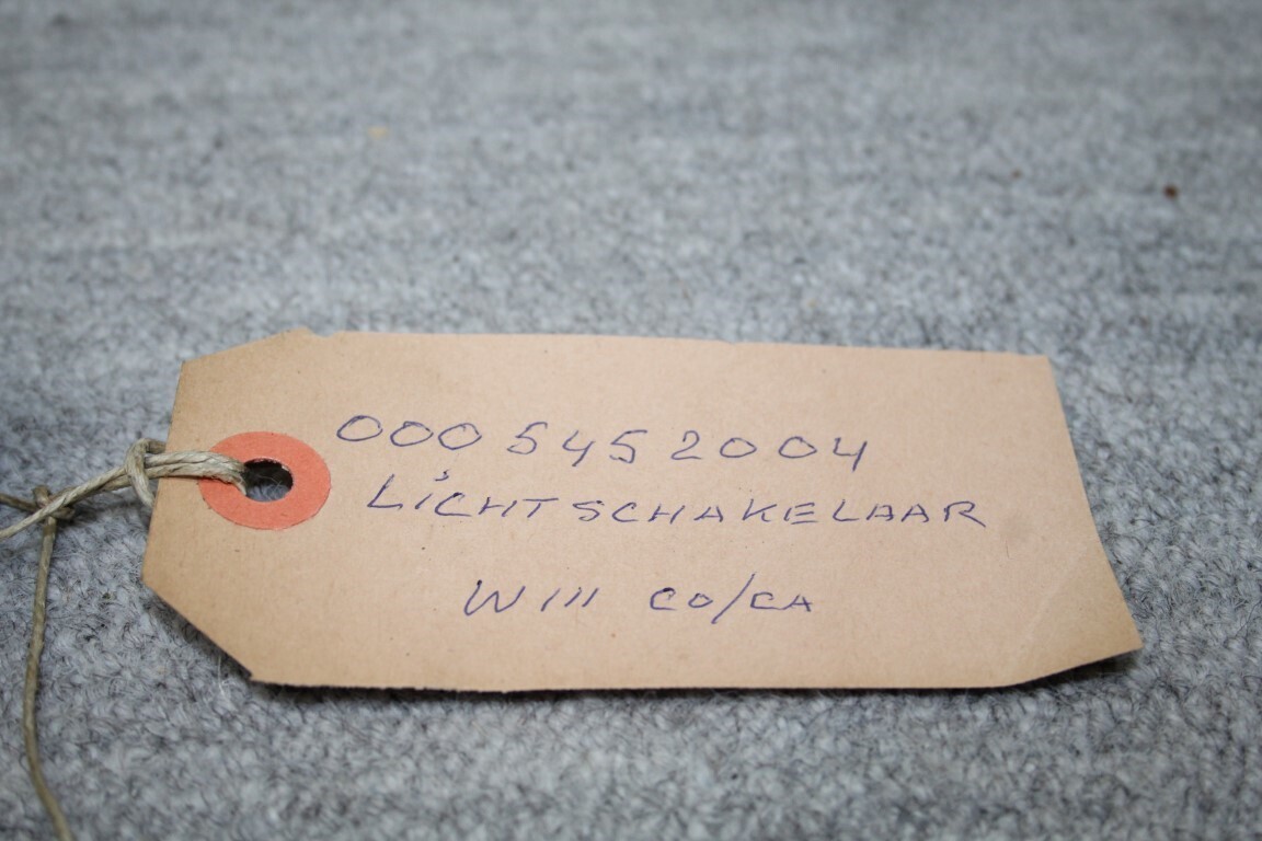 Lichtschakelaar W111 Coupe/Cabrio