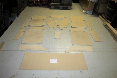 Bekleding set crème velours