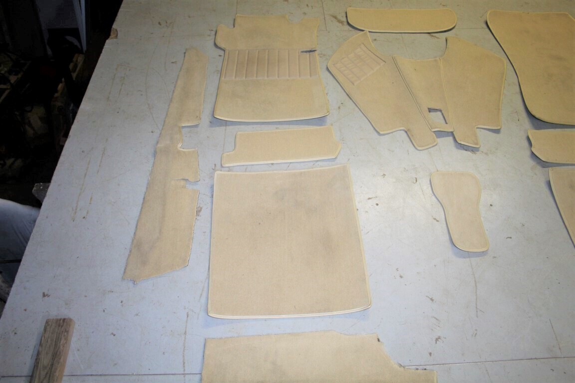 Bekleding set crème velours