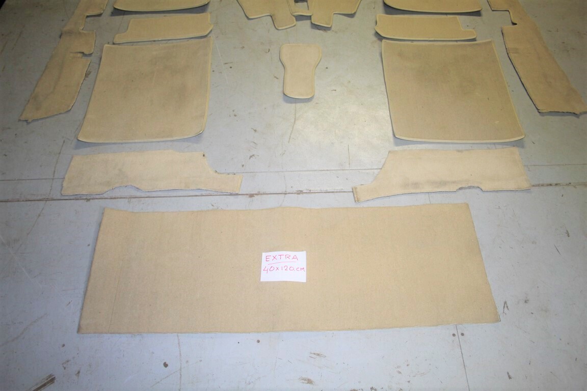 Bekleding set crème velours