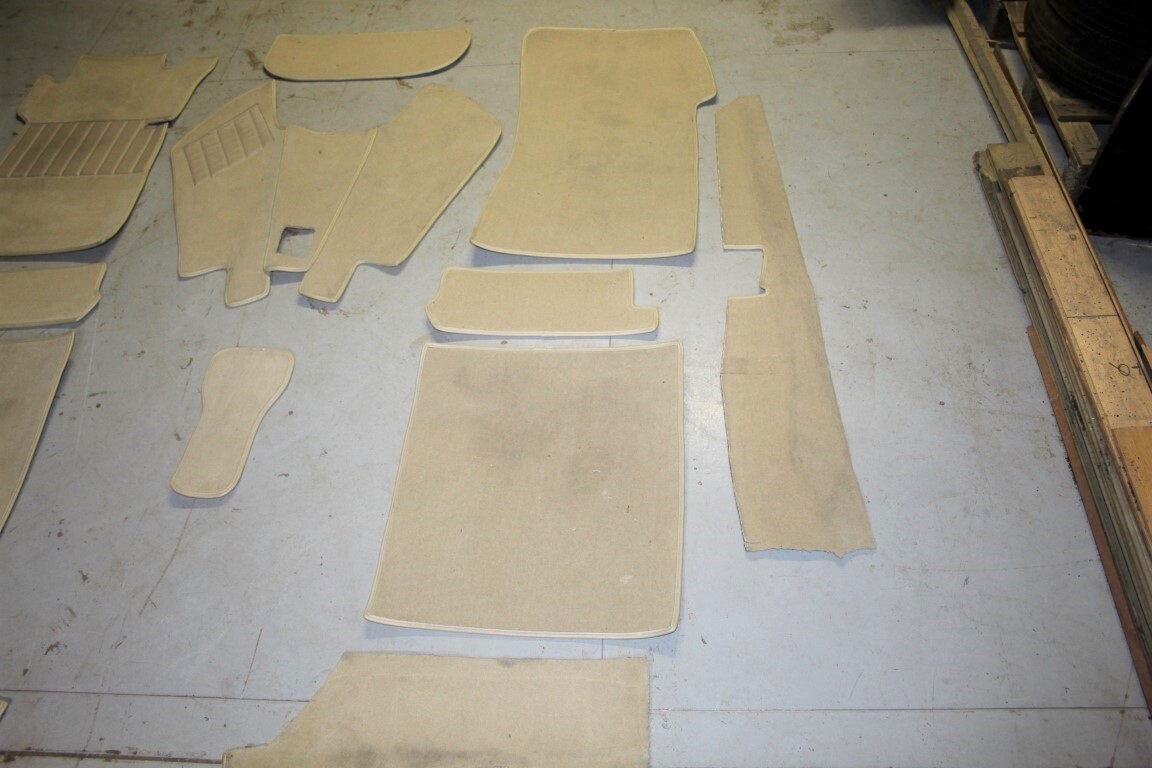 Bekleding set crème velours