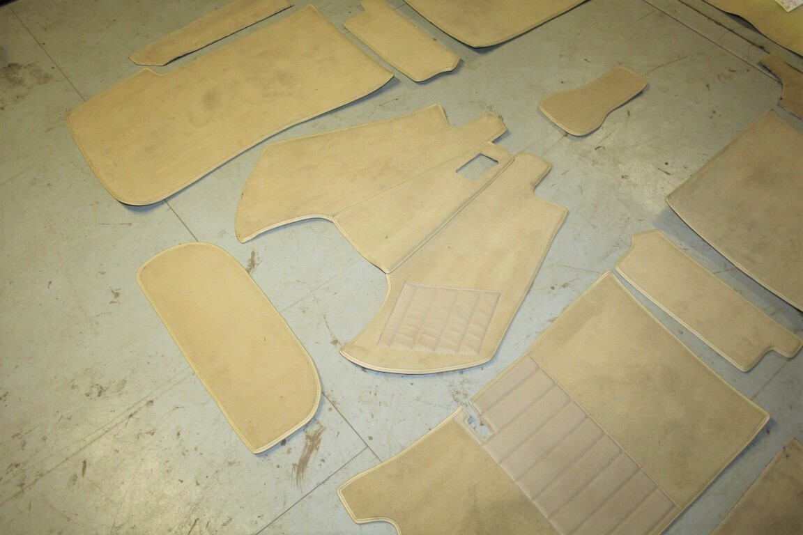 Bekleding set crème velours