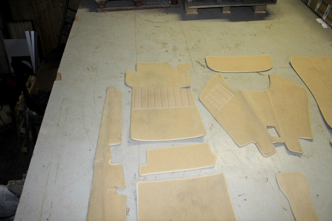 Bekleding set crème velours