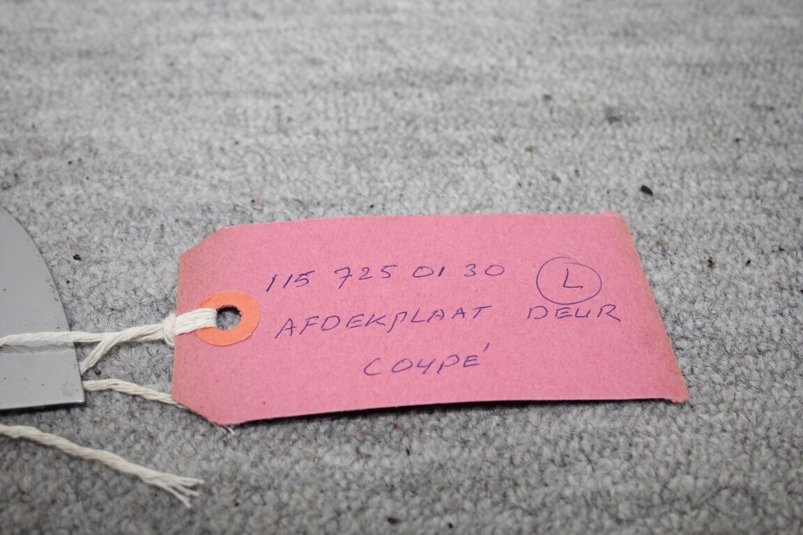 Afdekplaat deur coupe L Afdekplaat deur coupe L