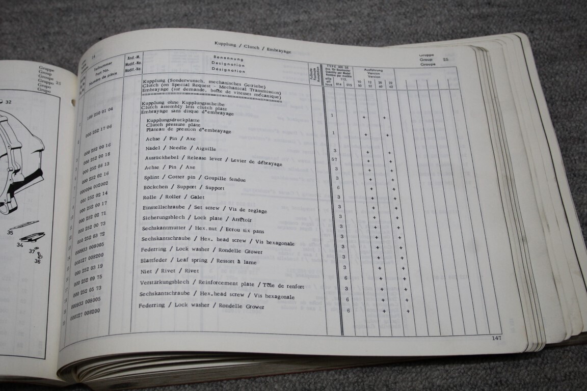 Parts catalogus 300SE (W112)