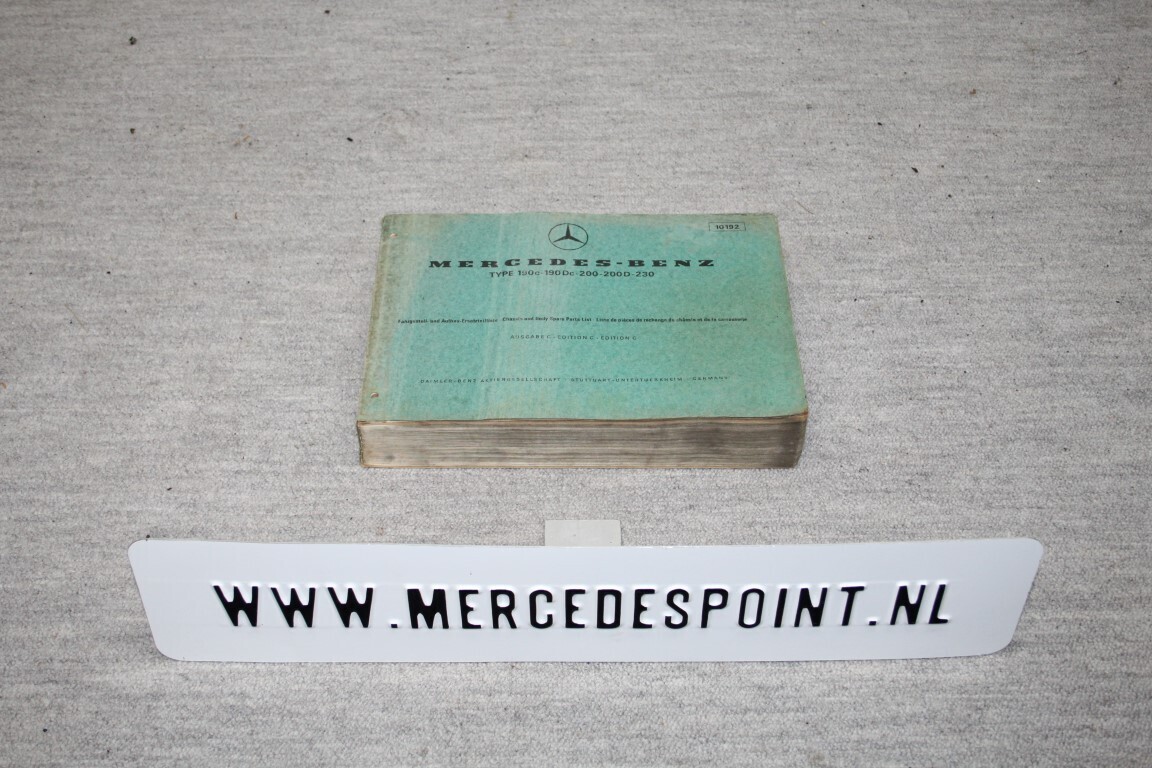 Parts catalogus W110