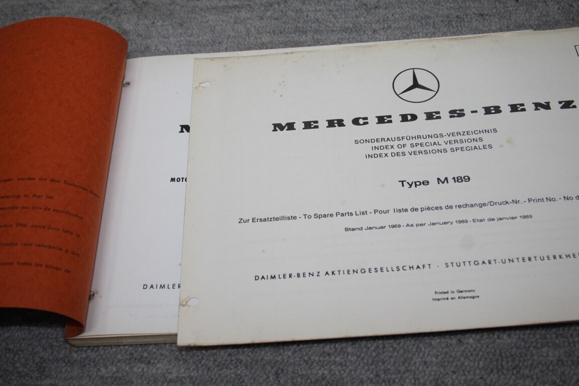 Parts catalogus M189 motor