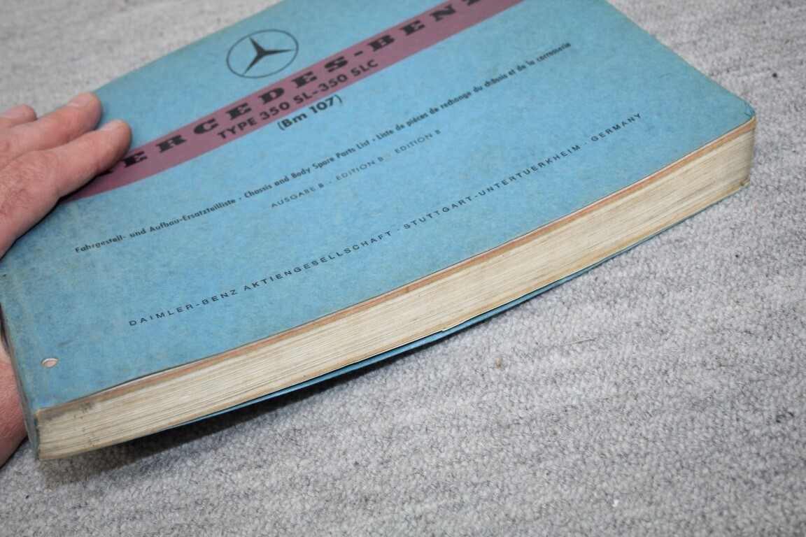 Parts catalogus 350SL / SLC