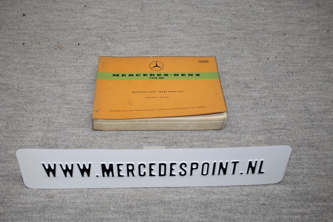 Parts catalogus 219 (W105)