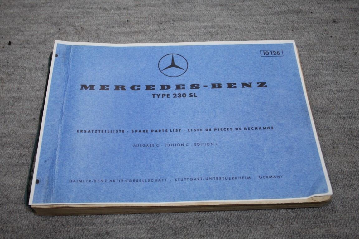 parts catalogus 230 SL (R113)