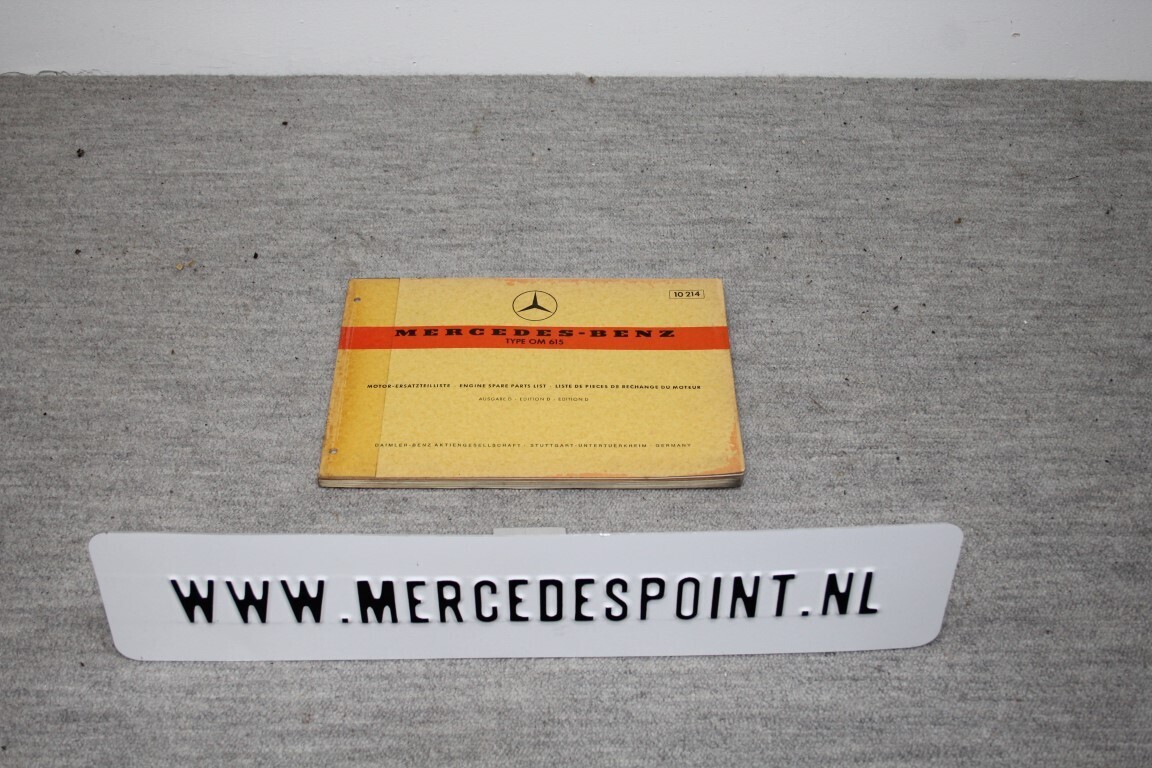 Parts catalogus OM615 motor (W115)