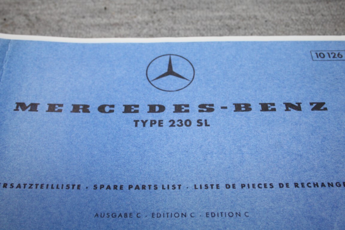 parts catalogus 230 SL (R113)