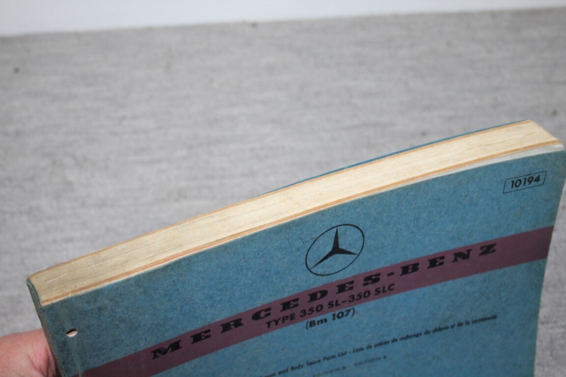 Parts catalogus 350SL / SLC