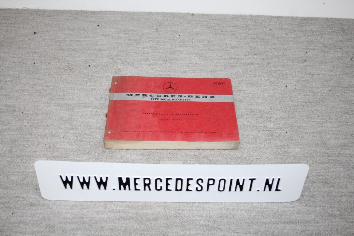Parts catalogus 300SL Roadster (W198)