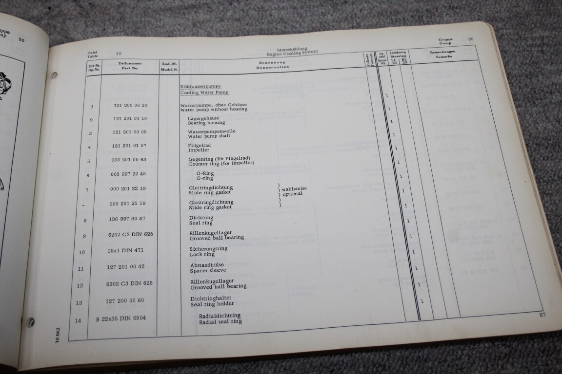 parts catalogus 230 SL (R113)