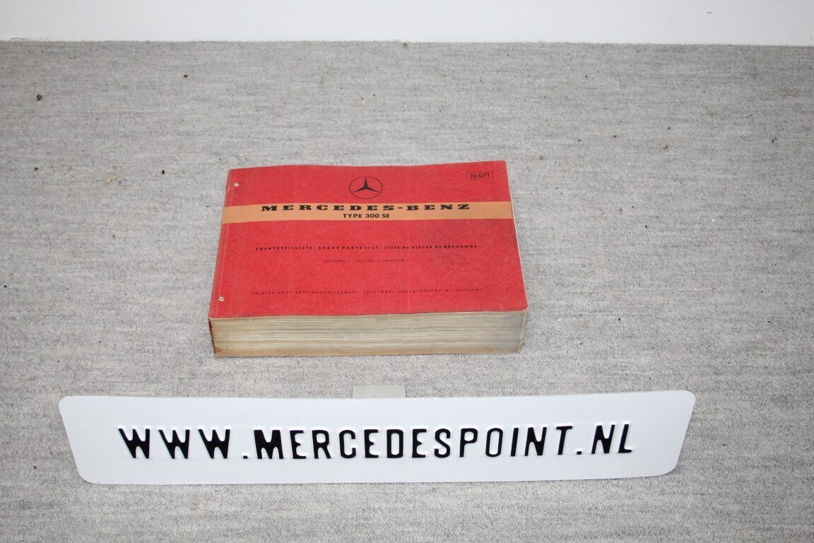 Parts catalogus 300SE (W112)