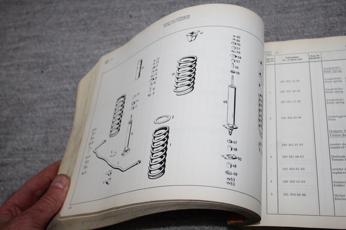 parts catalogus 220SE (W111)