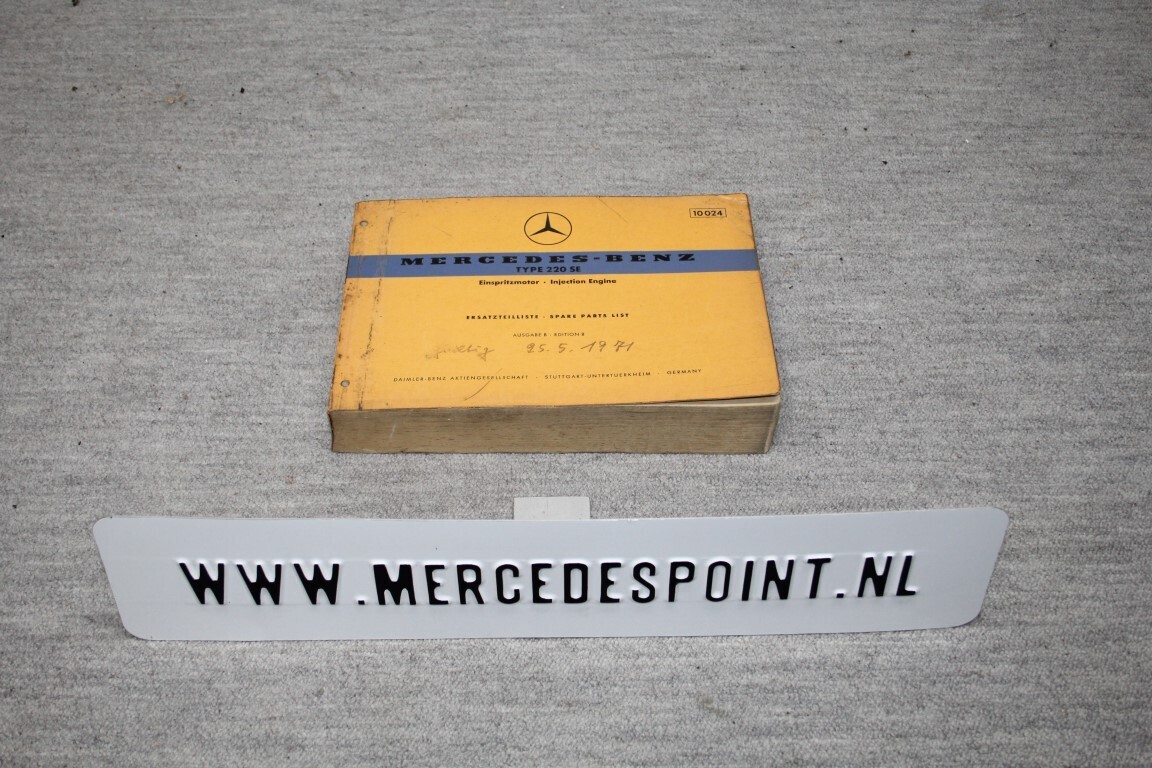 parts catalogus 220SE (W111)