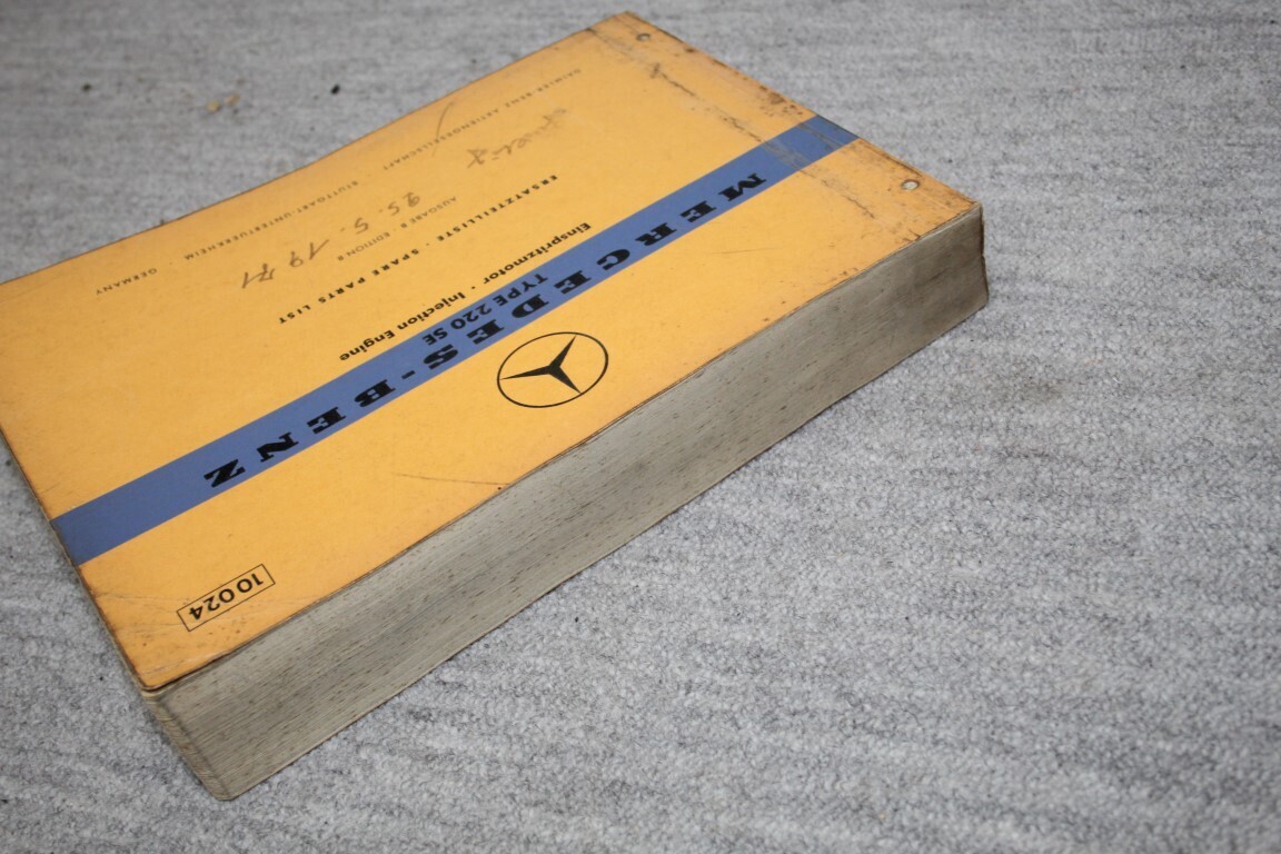 parts catalogus 220SE (W111)