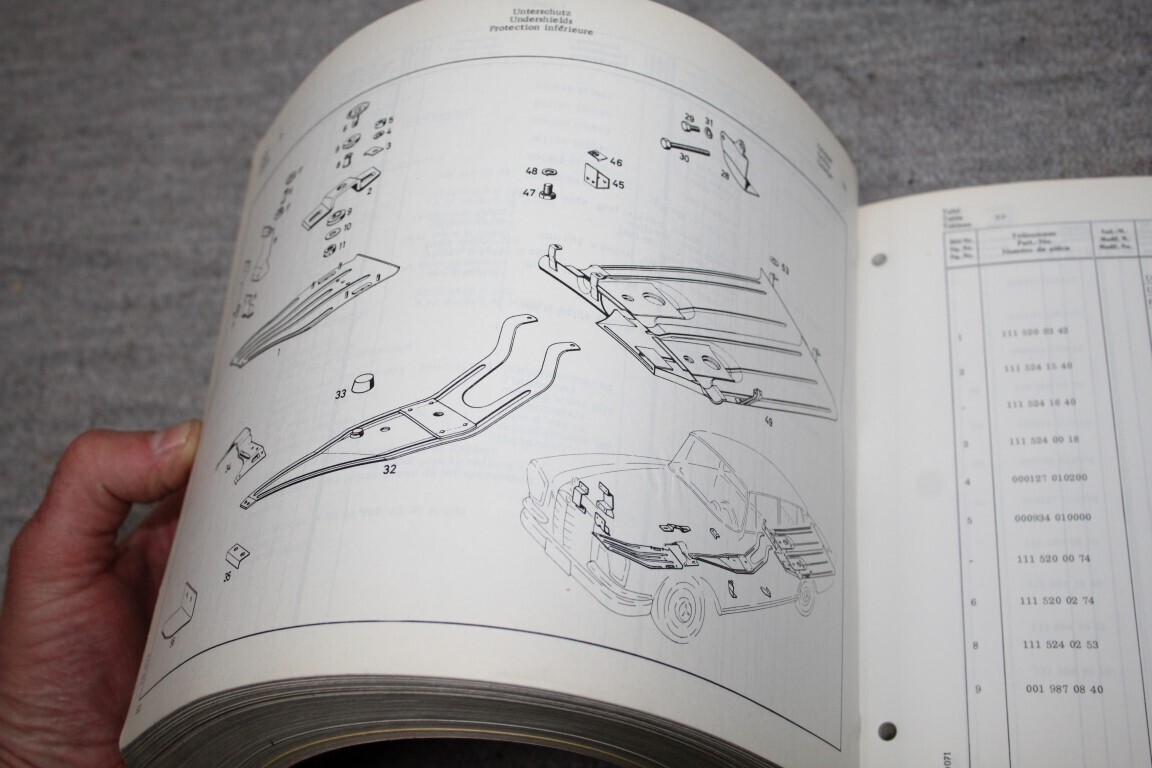 Parts catalogus 300SE (W112)
