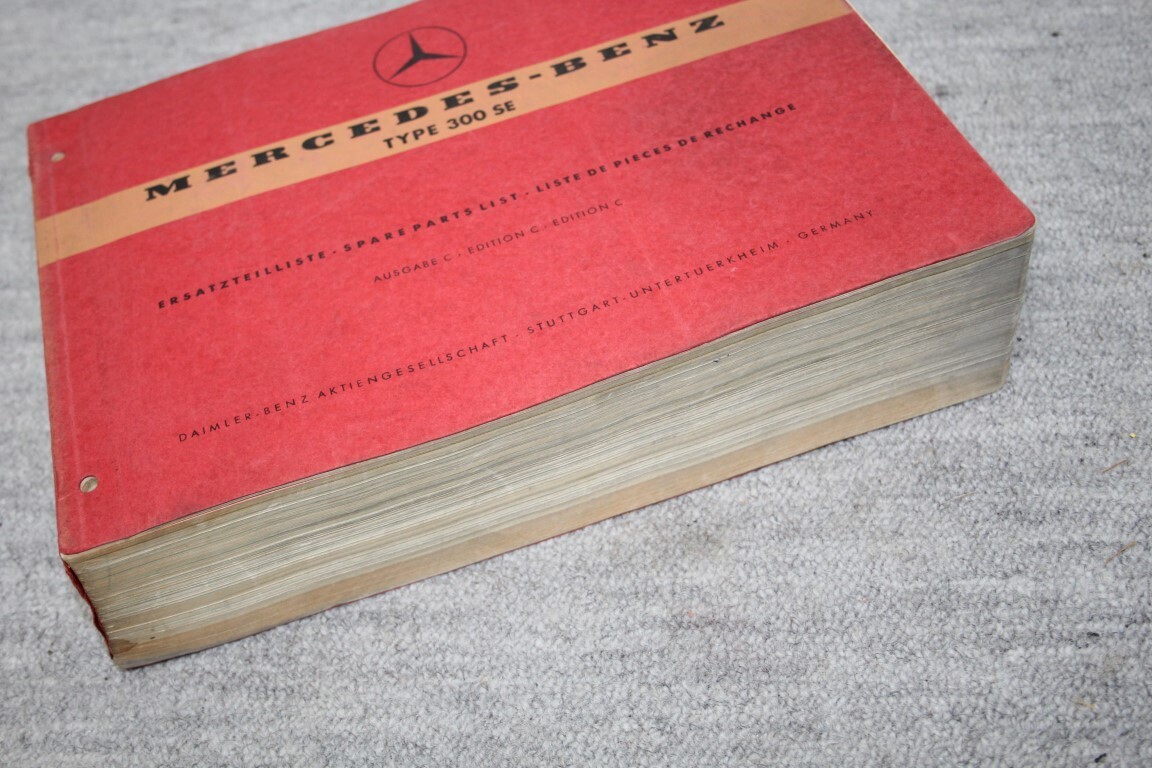 Parts catalogus 300SE (W112)