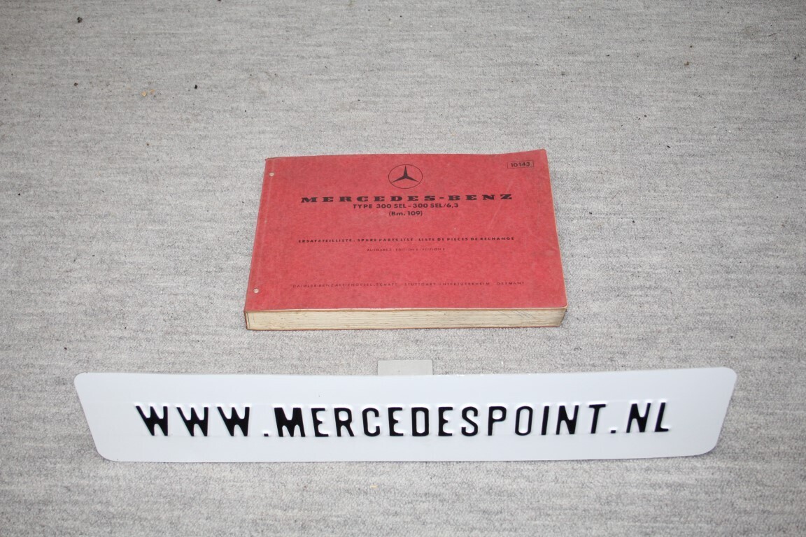 Parts catalogus 300SEL (W109)