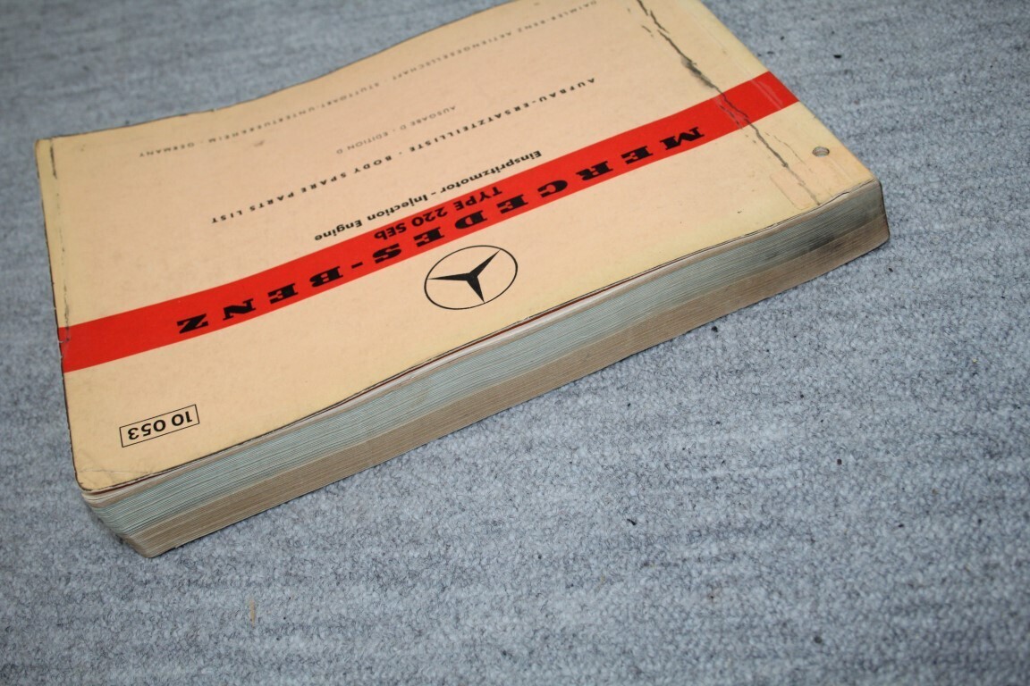 Parts catalogus 220SEb (W111)