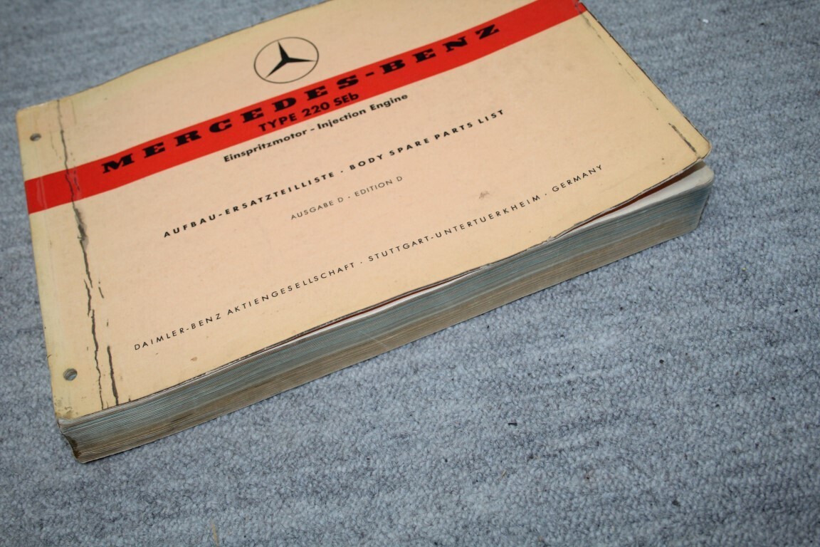 Parts catalogus 220SEb (W111)