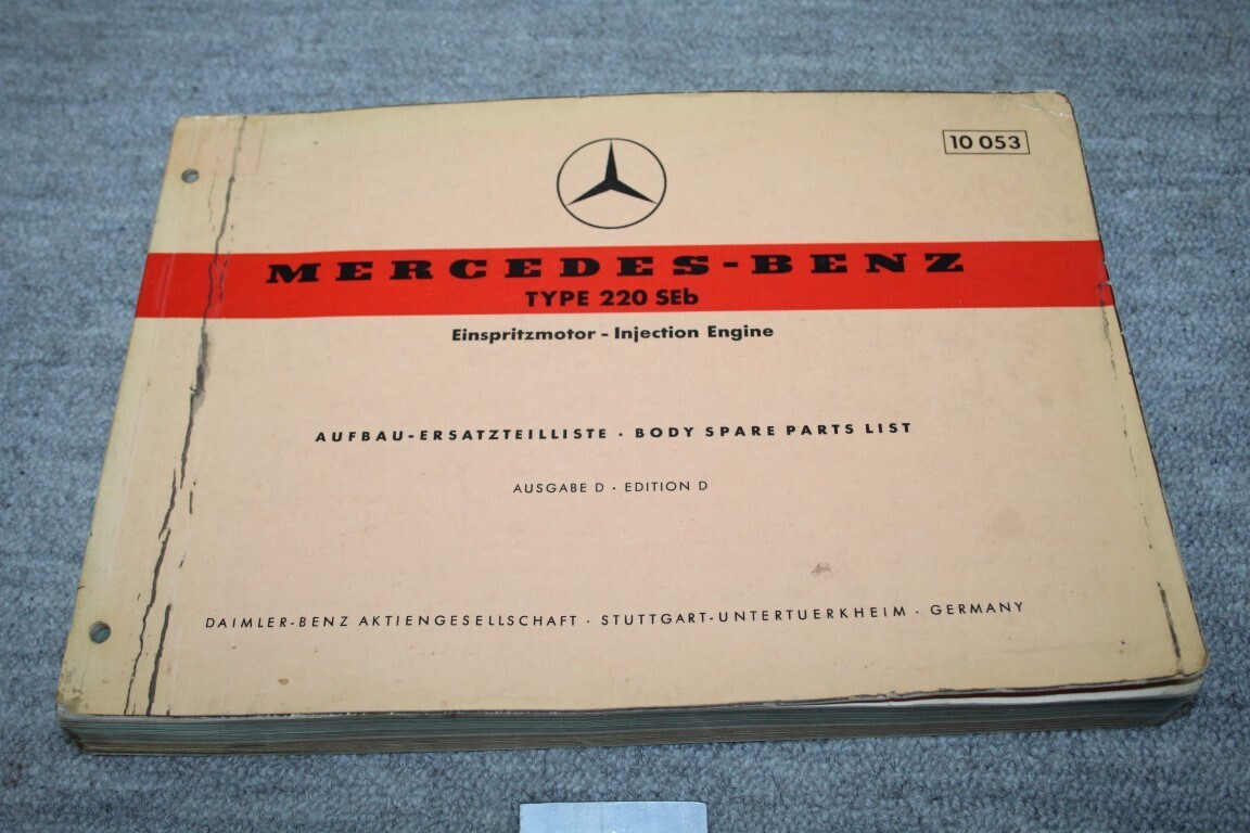 Parts catalogus 220SEb (W111)