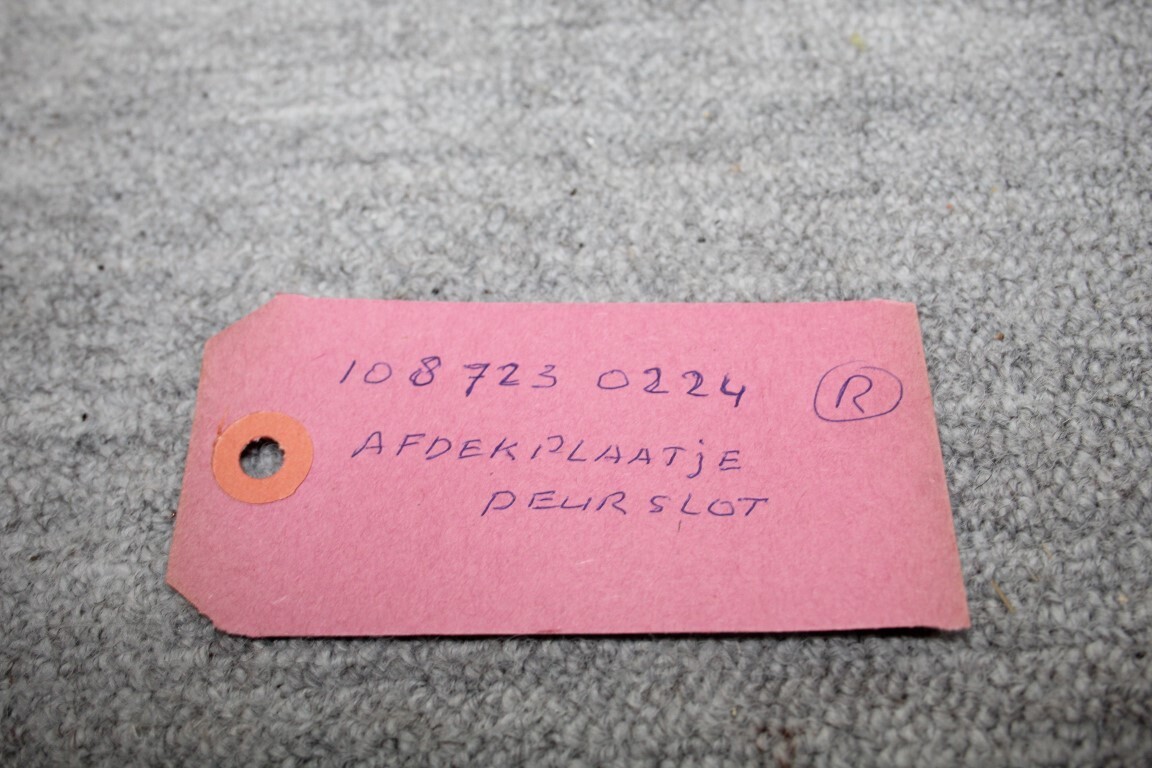 Afdekplaat deurslot R